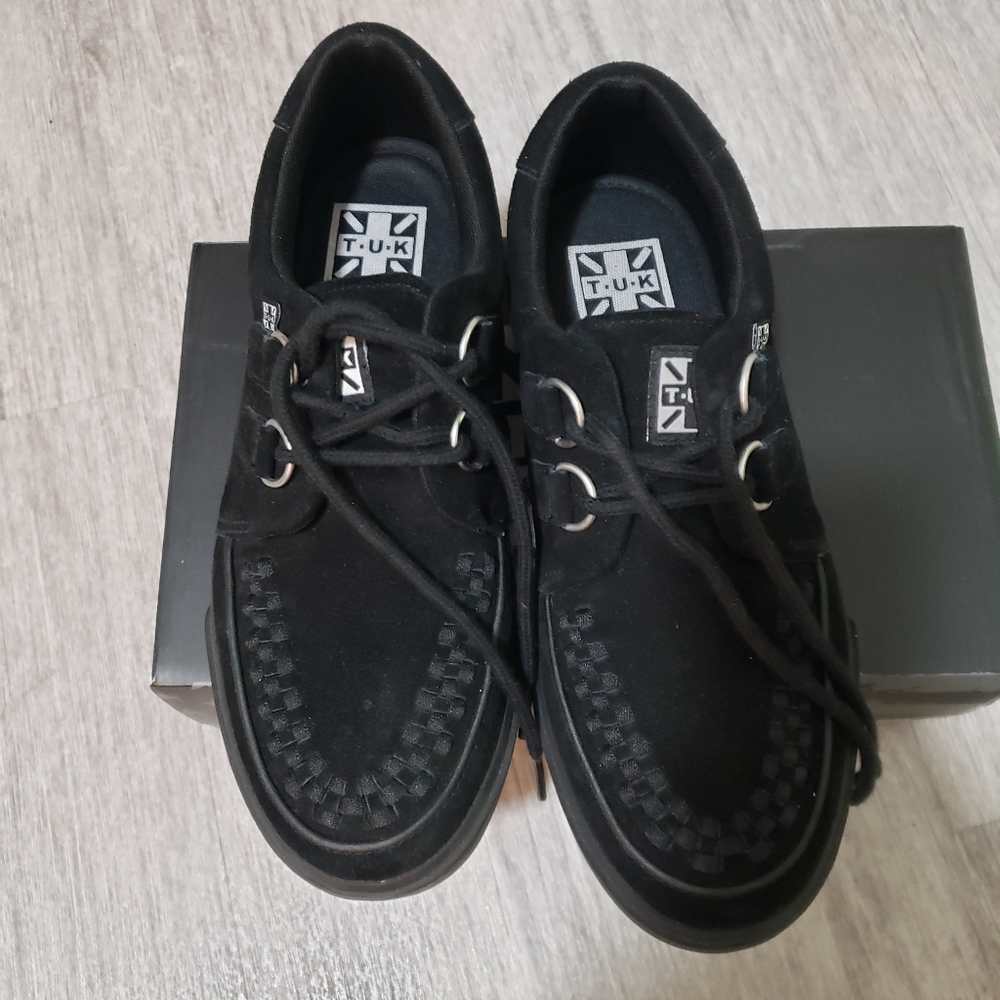TUK D Ring all black Creepers sz8.5
